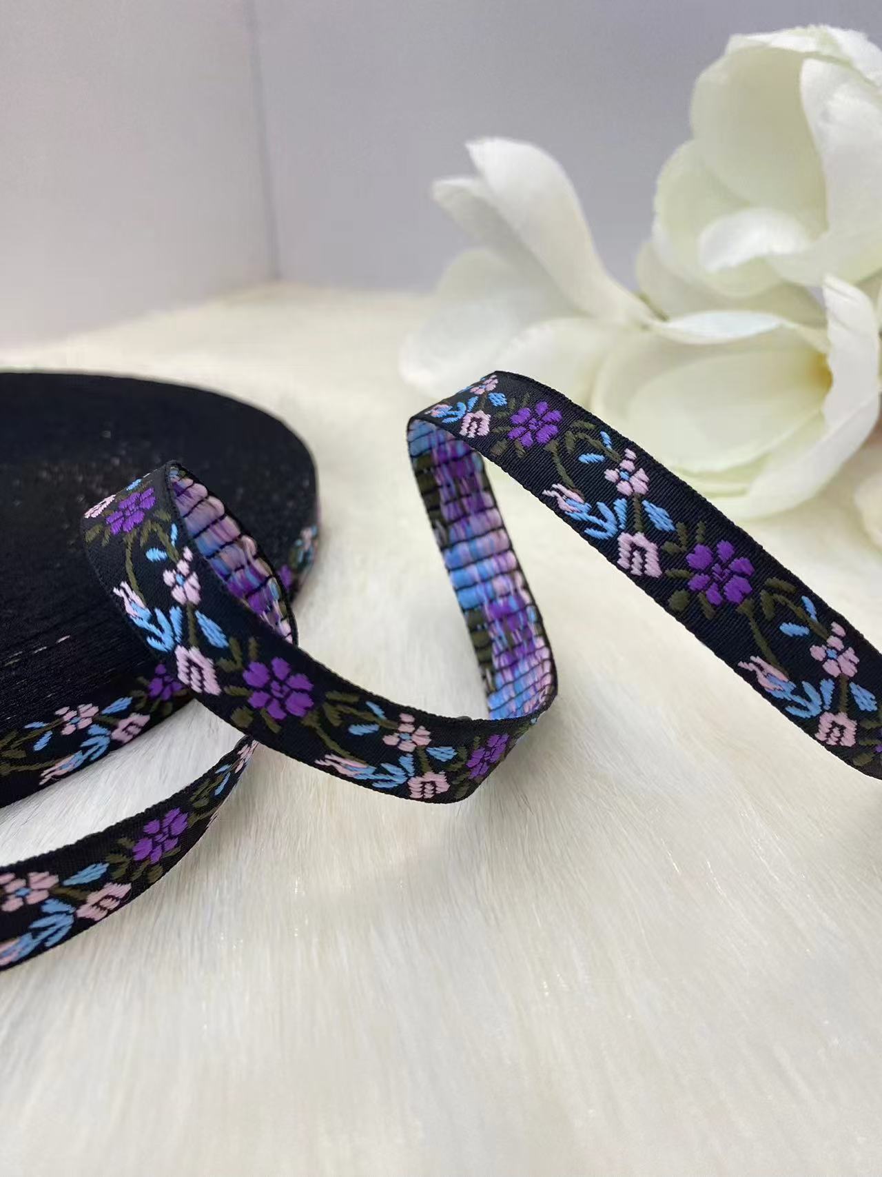 多种款式现货民族风提花刺绣织带新春发饰头饰辅料批发厂家直供详情22