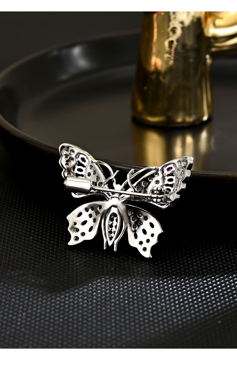 新款2025珍珠蝴蝶小胸针女高档百搭防走光领口衣角胸花别针配饰详情17