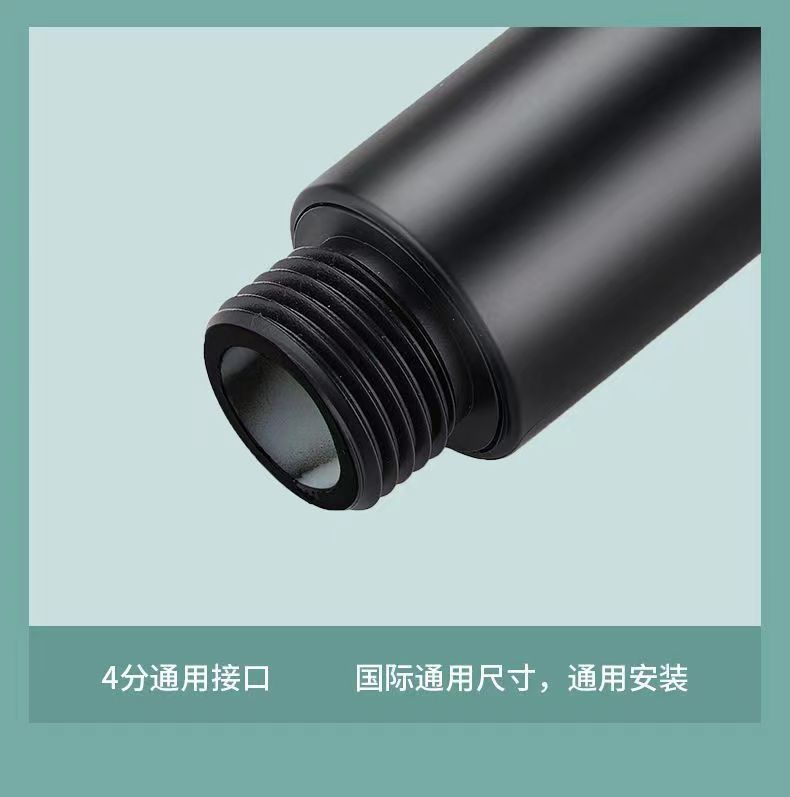 Black Knight five-speed pressurized showerhead, bathroom shower head, handheld, portable, multi-functional, energy-saving pic 10