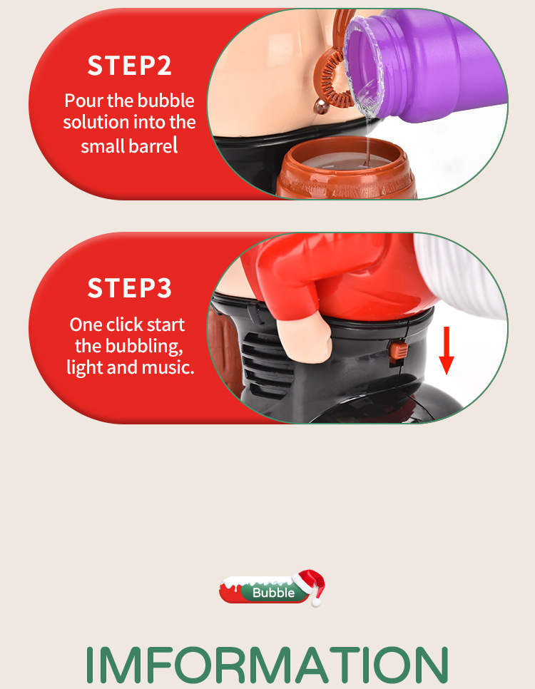 亚马逊跨境新款圣诞泡泡机 创意整蛊圣诞老人泡泡玩具 玩具泡泡机圣诞节礼物详情14