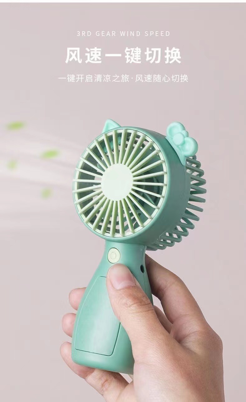 New portable charging handheld fan mini desktop for cute pets, student dormitory, office, outdoor USB charging pic 12