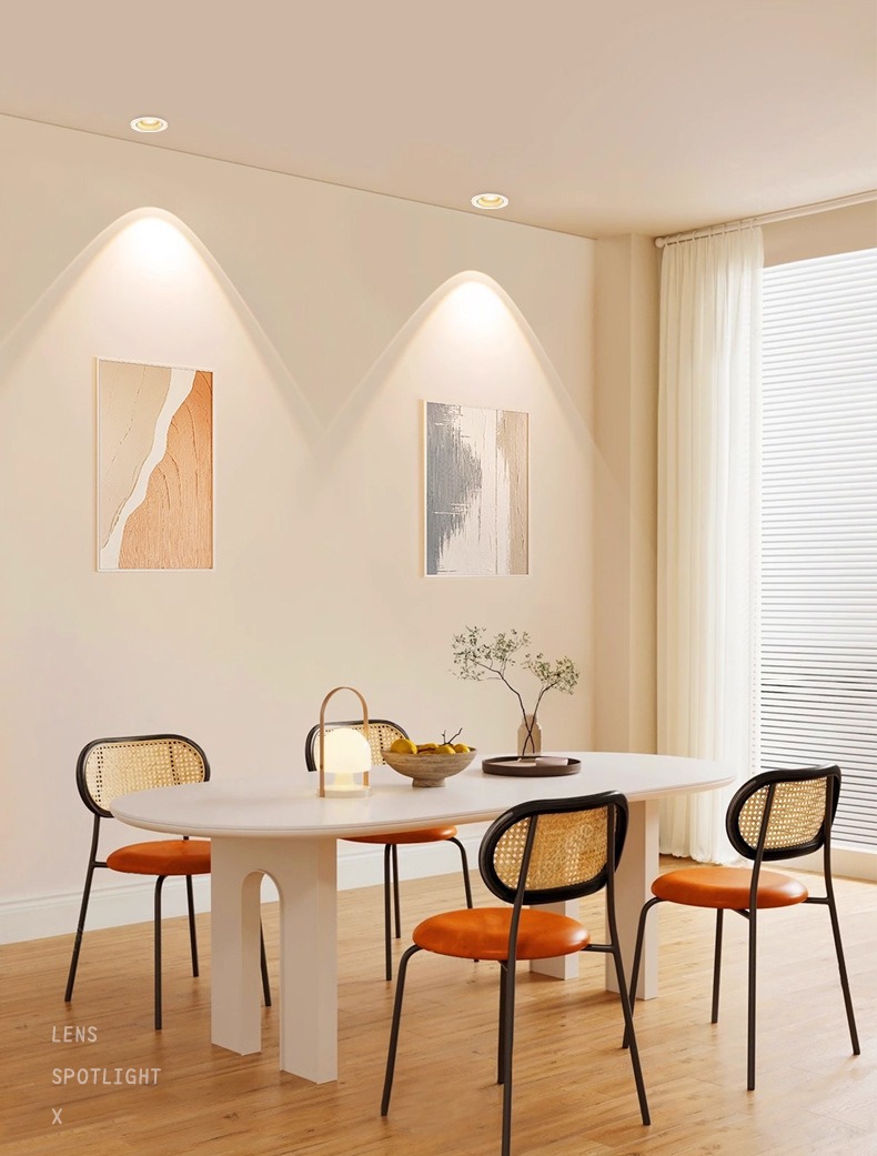 Zhongshan manufacturer wholesale Rainbow Small hill spotlights, embedded led living room ultra-thin downlights, anti-glare wall-washing lights pic 13