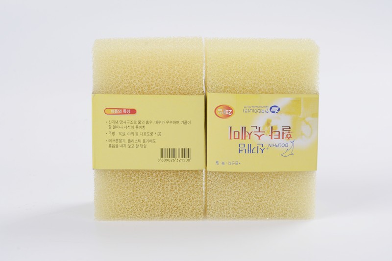 仿丝瓜海绵擦不掉渣不沾油洗碗海绵厨房刷锅刷碗丝瓜络清洁棉去油详情8