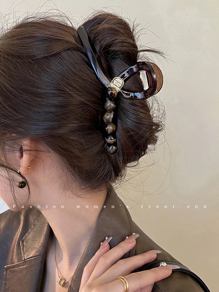 Early spring accessories: flower-shaped hairpins, large female hairpins, large hair volume at the back of the head, shark hairpins, popular hairpins, pearl hairpins, headwear pic 3