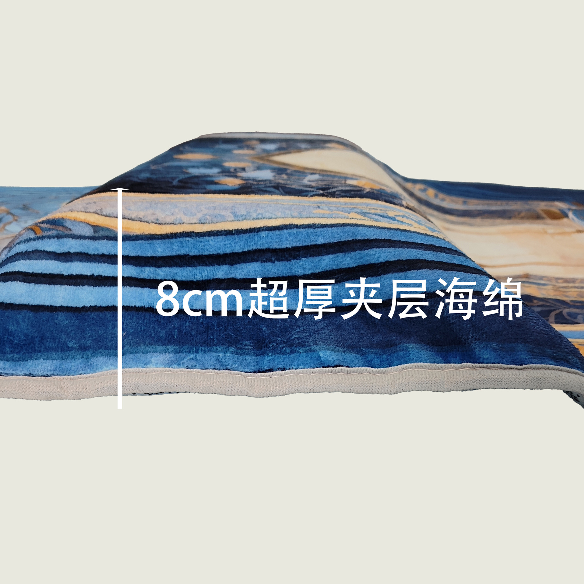 New 8cm thick Amazon cross-gift scene prayer carpet living room prayer and thick prayer velvet printed cushion pic 8