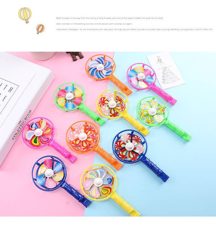 Large windmill whistles, colorful whistle-blowing cheering props, candy-colored nostalgic toys, windmill kindergarten small gifts wholesale pic 9