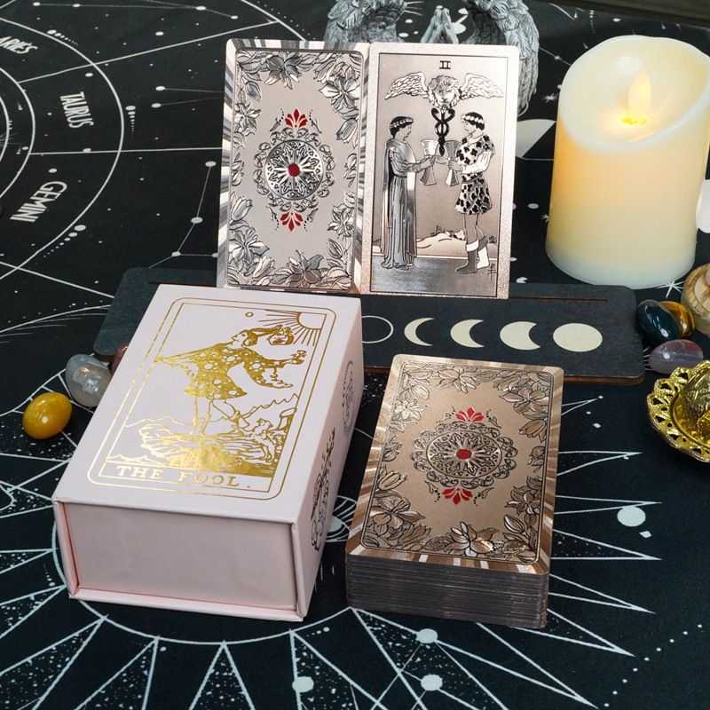 韦特塔罗牌全套正版卡片桌游烫金PVC防水塔罗卡牌游戏现货批发详情3