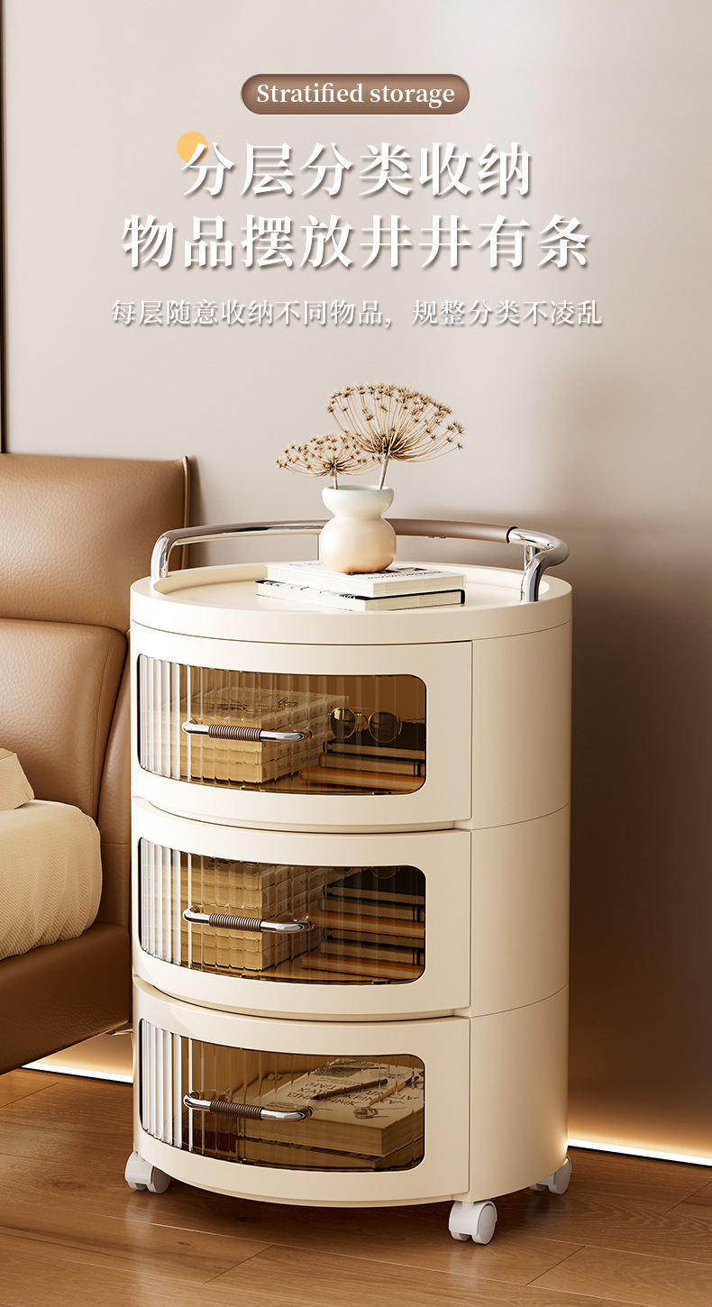 Drawer-type storage cabinet, household living room storage cabinet, multi-layer slit toy and snack storage cabinet, bedroom bedside table pic 5