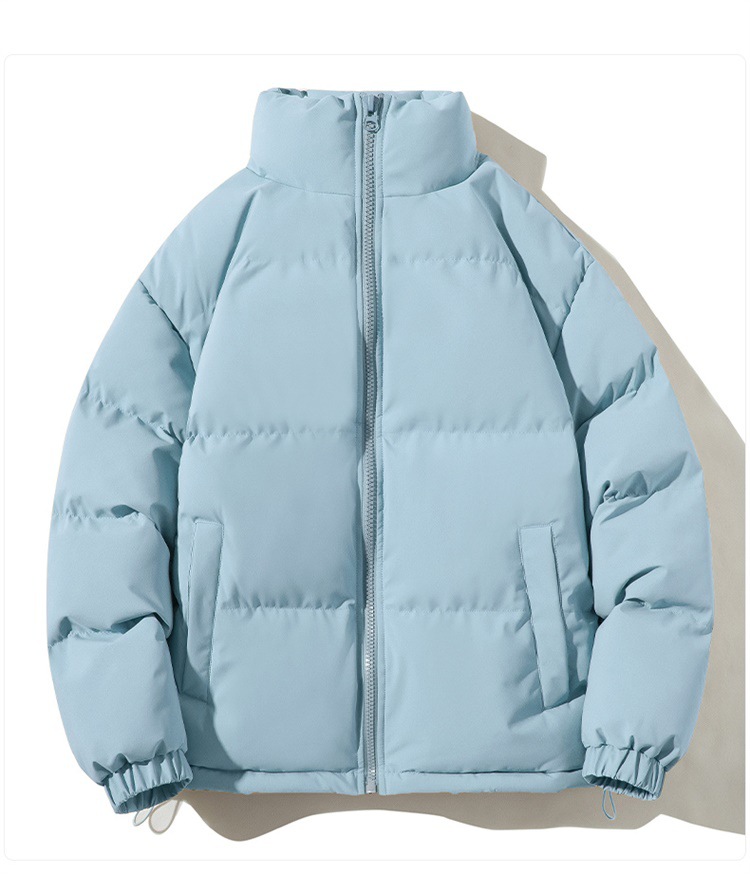 情侣羽绒棉衣外套男装青年加厚保暖棉服立领宽松面包服御寒棉袄子详情17