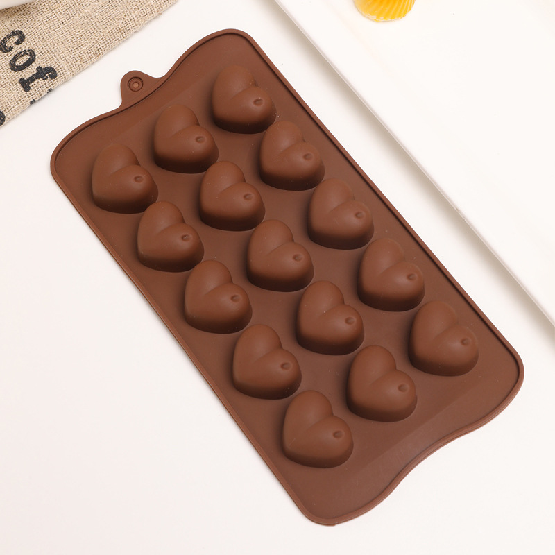 Food-grade silicone cartoon bear QQ candy cheese pudding handmade chocolate mold non-stick high-temperature resistant ice cube tray pic 1
