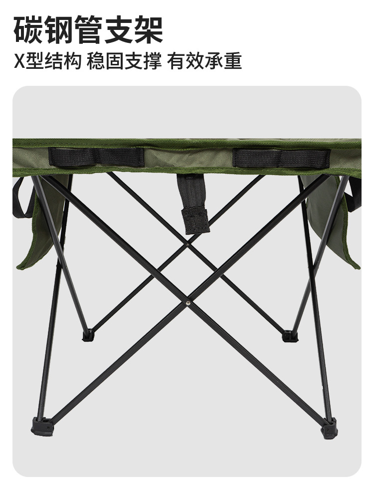 CHANODUG/ ChanoDUG Outdoor Folding Table and Chair Three-piece Set One table and two Chairs Outdoor Portable Set pic 4