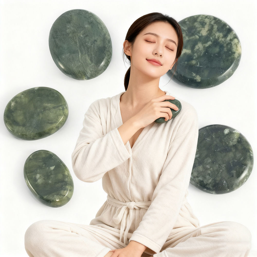 热敷石精油推拿SPA全身背部腰部按摩加热石中医馆足浴店经络养生石详情20