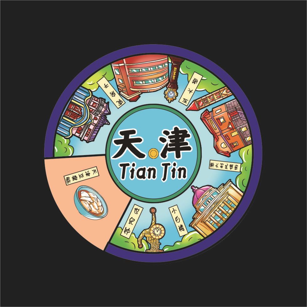 【 Tianjin Series 】 National Trend Cultural and Creative Tourism Souvenirs, wooden city scenic spots refrigerator stickers, Tianjin characteristic magnetic stickers pic 11