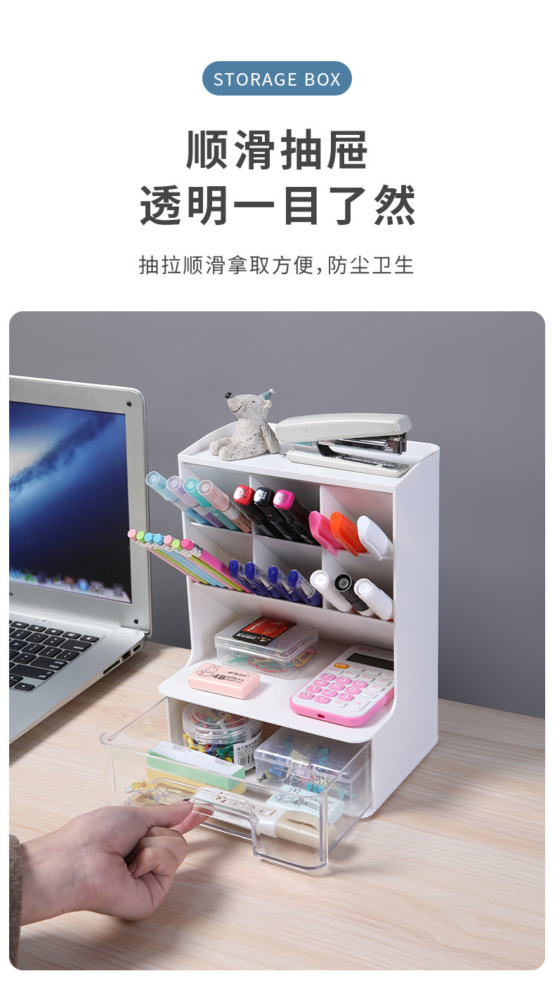 Woven storage basket, makeup storage box, multi-functional storage and organization basket pic 6