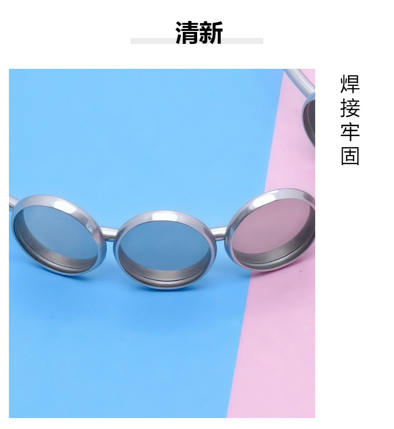 厂家直销不锈钢C形手镯焊圆盘底托拉伸开口手环时尚简约 手饰配件详情4