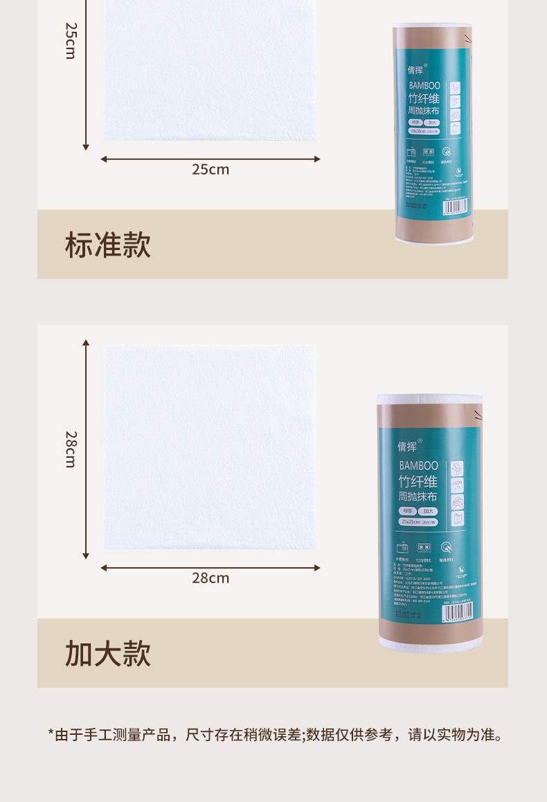 厨房干湿两用清洁布家用洗碗巾竹纤维周抛洗碗抹布懒人洗碗布百货详情13