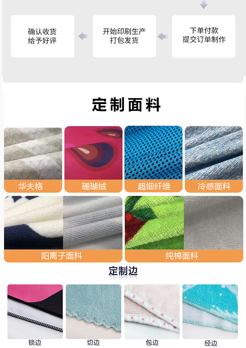 潮酷印花沙滩巾JIT定制超细纤维吸水速干浴巾跨境专供来图设计详情25