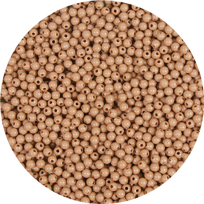 4mm亚克力塑料实色圆珠diy手工串珠手链首饰材料配件配饰散珠批发详情32