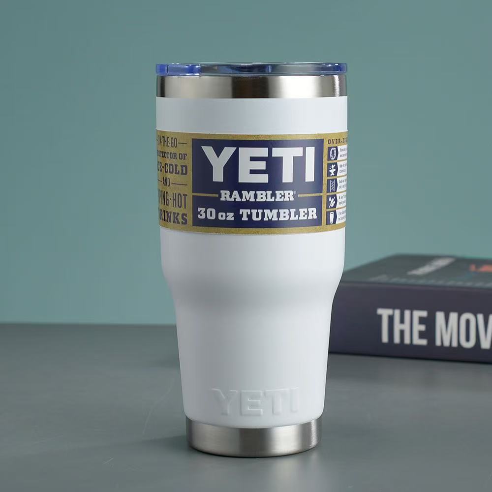 304 stainless steel insulated ice cup, 30oz large-capacity double-layer insulated cup, 20ozYETI car cup strap pic 5