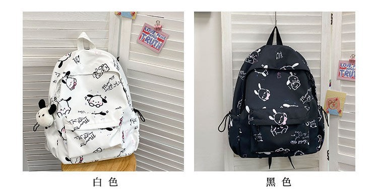 小众帕恰狗少女书包初中生ins软妹背包女高中学生大容量双肩包女详情9