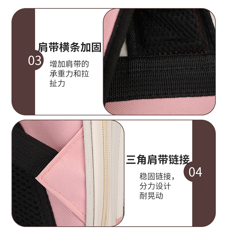 宠物用品猫包外出双肩宠物包大容量透气便携出行宠物猫狗背包详情12