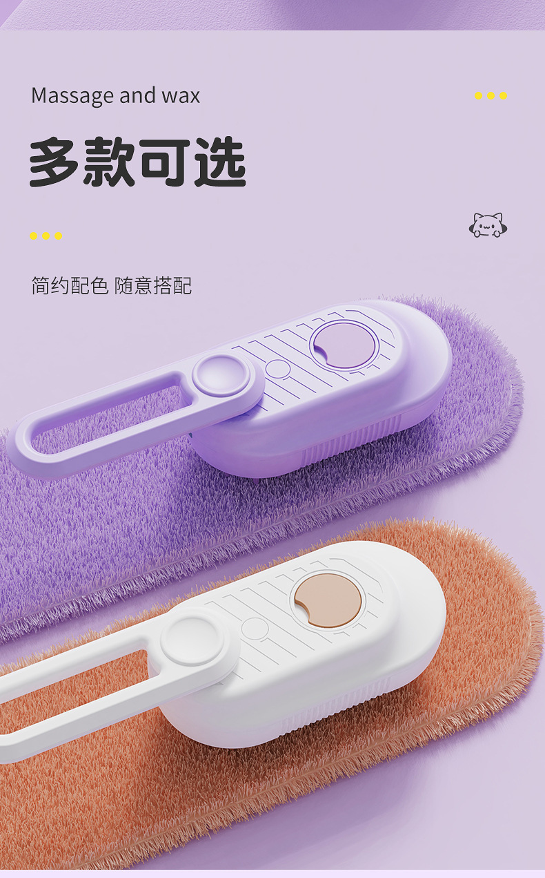 The new pet hair removal one-click steam spray brush can rotate to remove floating hair. It is a cat brush and a massage dog hair removal product pic 11