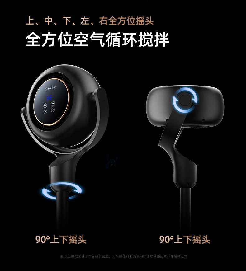 空气循环扇办公静音语音摇头落地扇家用遥控电风扇宿舍台立式风扇详情14
