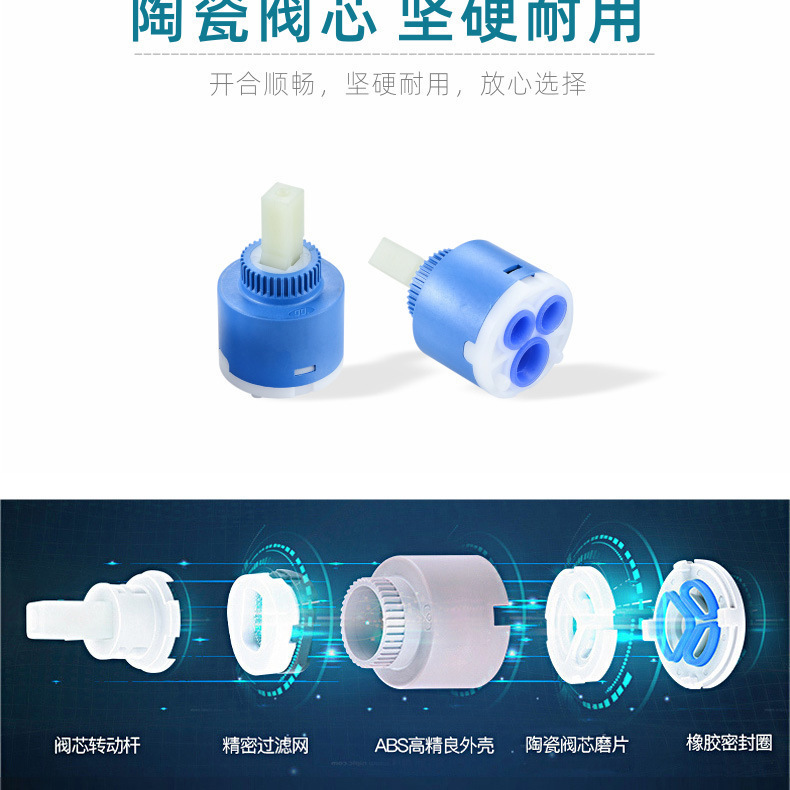 批发不锈钢面盆水龙头欧式烤漆洗手盆浴室柜冷热水暖卫浴面盆龙头详情15