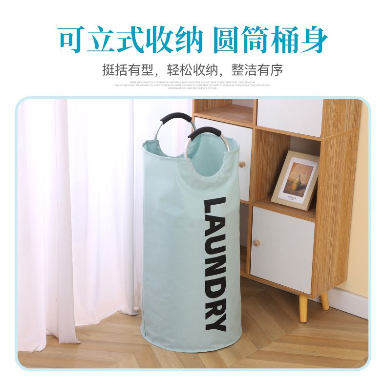 牛津布洗衣袋脏衣服收纳篮可折叠浴室装放衣服桶大容量脏衣篓批发详情5