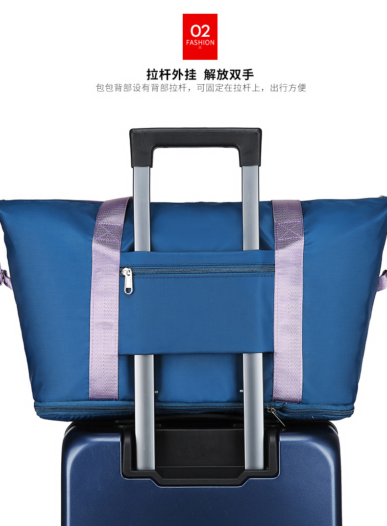 Large-capacity travel bag for women with a super large handle, portable for business trips, maternity storage bag, sports and fitness bag, luggage bag pic 4