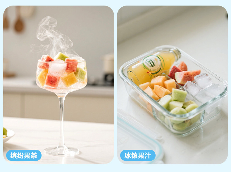 Cross-border ice cube tray water bottle two-in-one press water filling ice bucket, ice box, ice maker, high appearance level portable ice cube mold pic 12