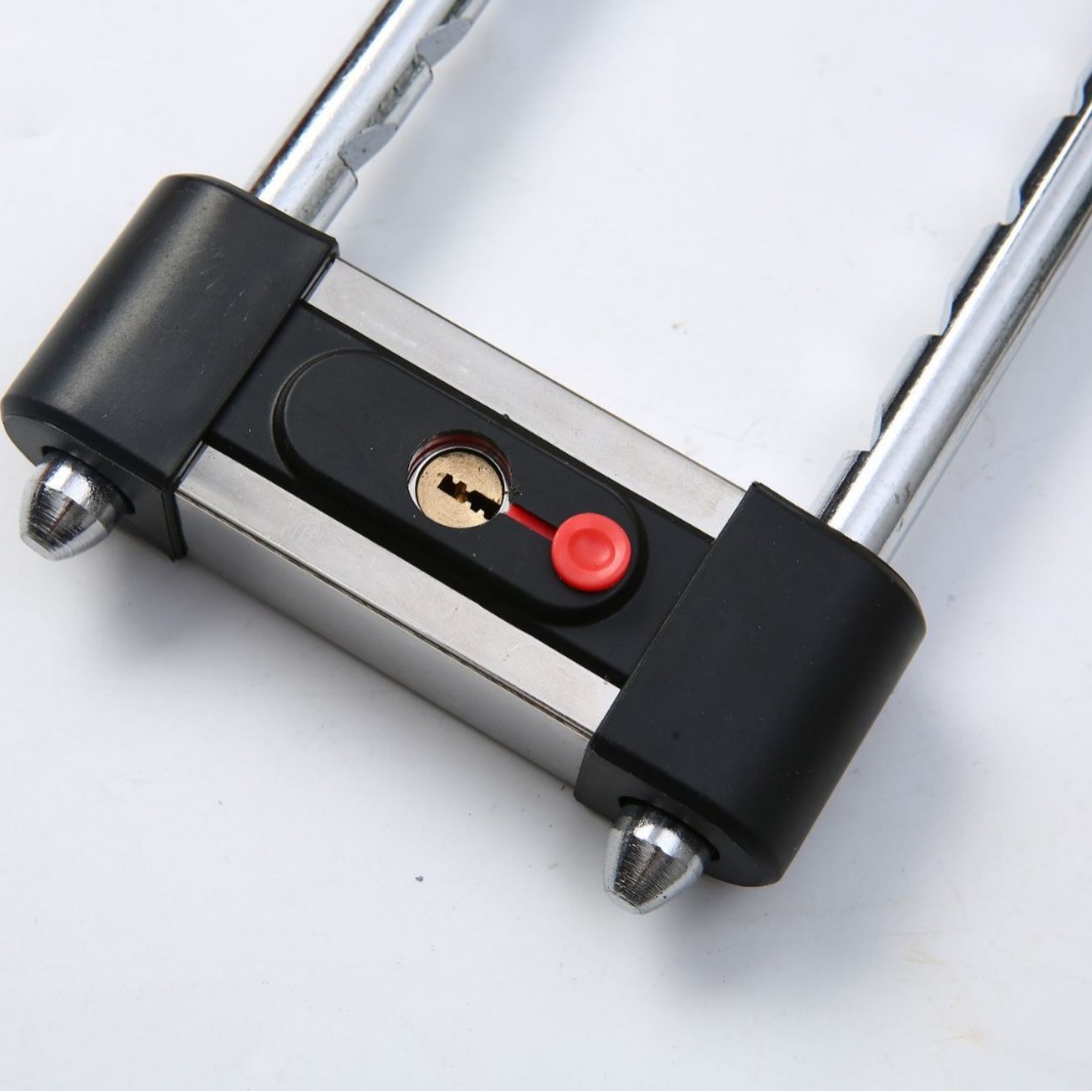 Glass door lock, U-shaped lock, double-door insert lock, glass lock, sliding door, long lock, shop U-shaped lock, outdoor U-shaped lock pic 5