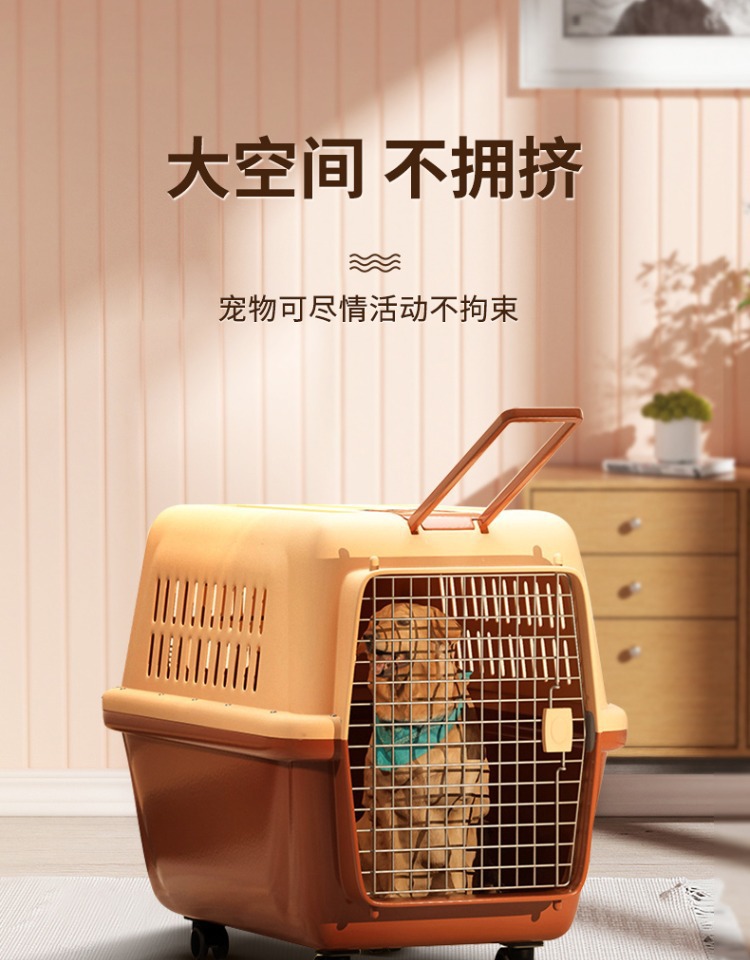 宠物航空箱猫咪外出便携包车载托运箱猫笼狗笼大中小型犬狗箱批发详情6