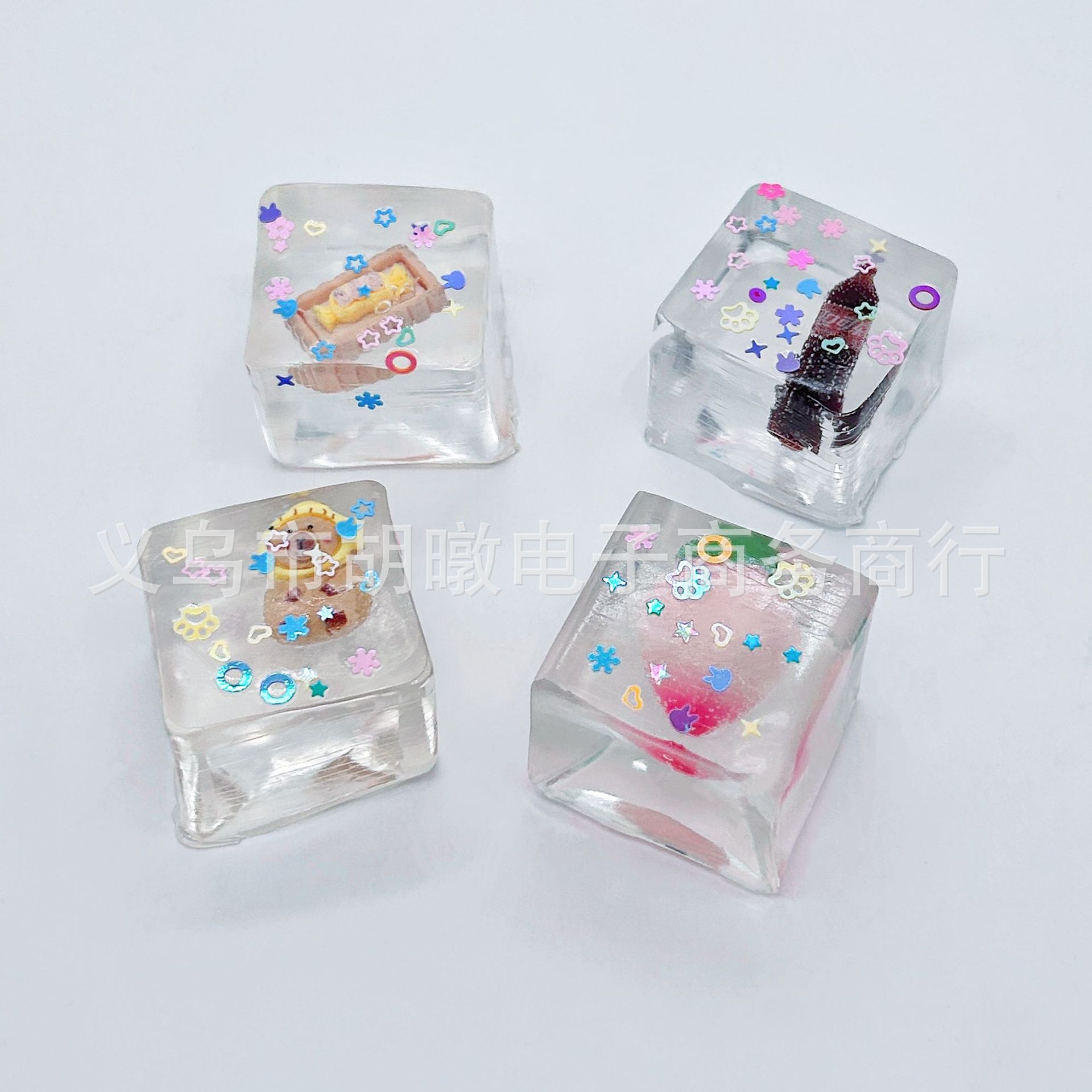 夏日立体大冰块捏捏乐tpr解压玩具水果动物冰块盲袋儿童礼品批发详情12