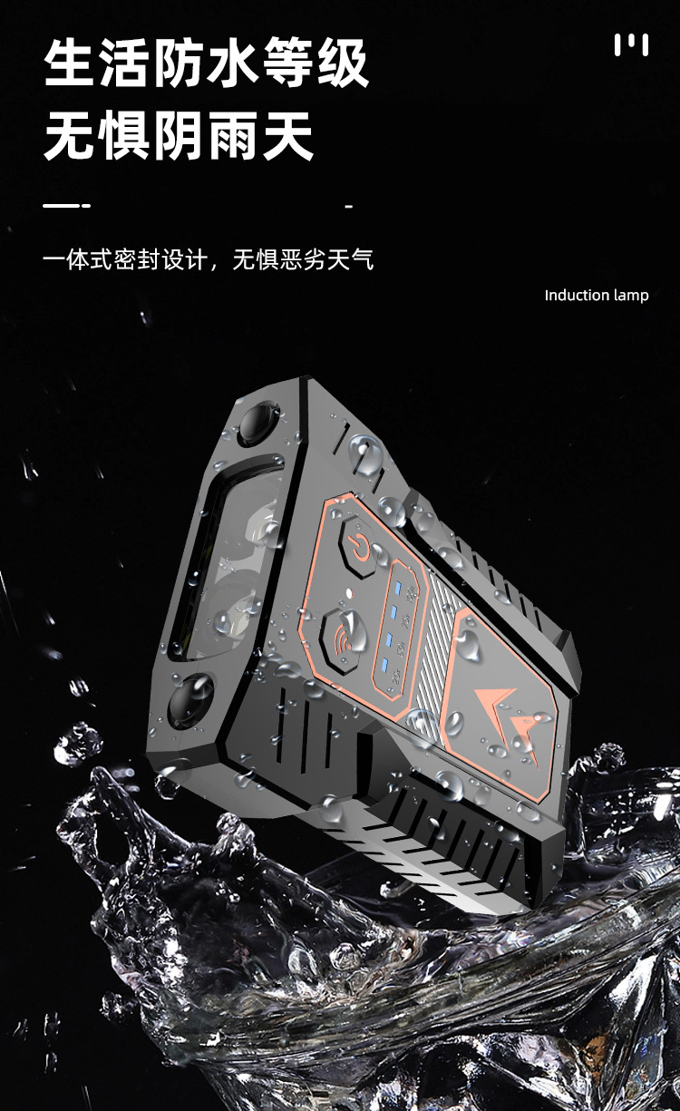 Intelligent sensor cap clip light, fishing night fishing light, cap brim light, head-mounted waterproof ultra-bright sensor headlight, leaning equipment accessories, mountain bike riding light pic 16