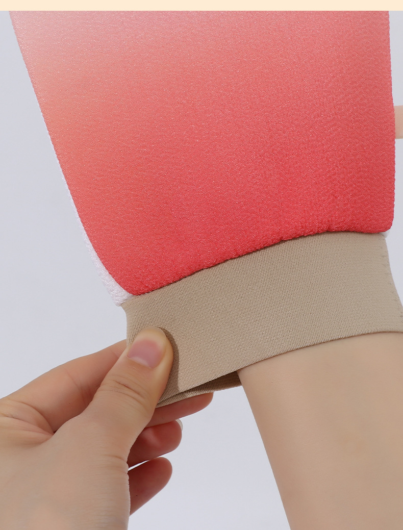 新款彩虹渐变搓澡巾无痛下泥洗澡巾家用搓澡手套高颜值洗澡搓澡巾详情15