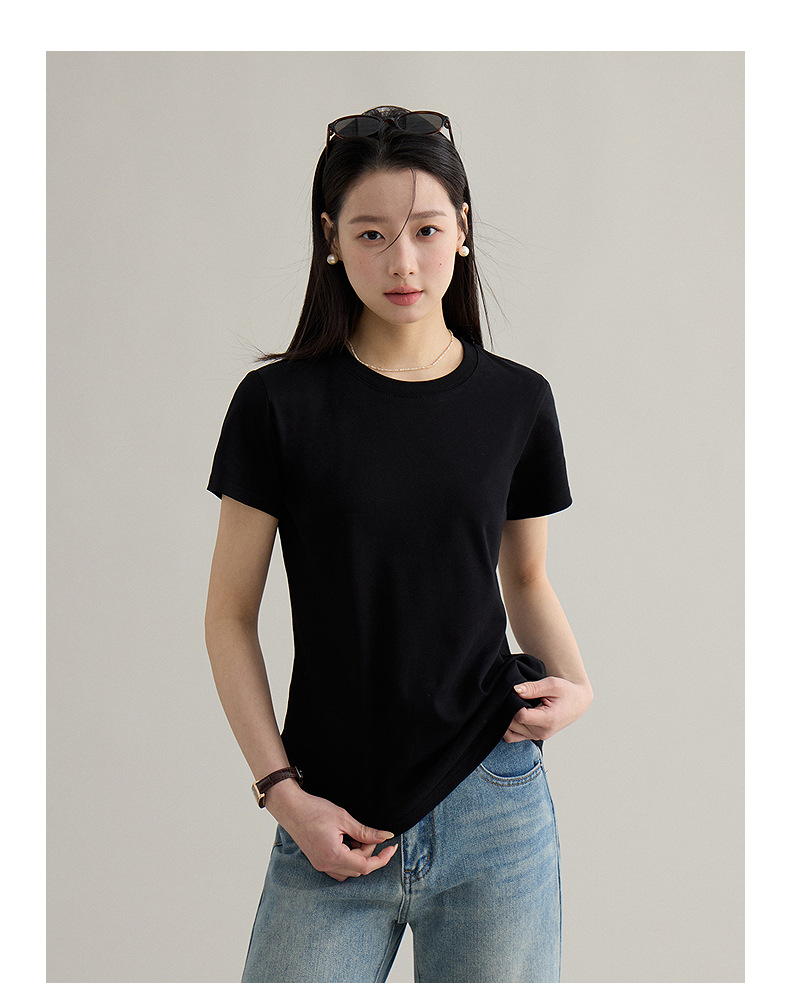【 Blockbuster B: Super Comfortable Double-collar T-shirt with Upgraded Fabric 】 Spring short-sleeved T-shirt pic 59