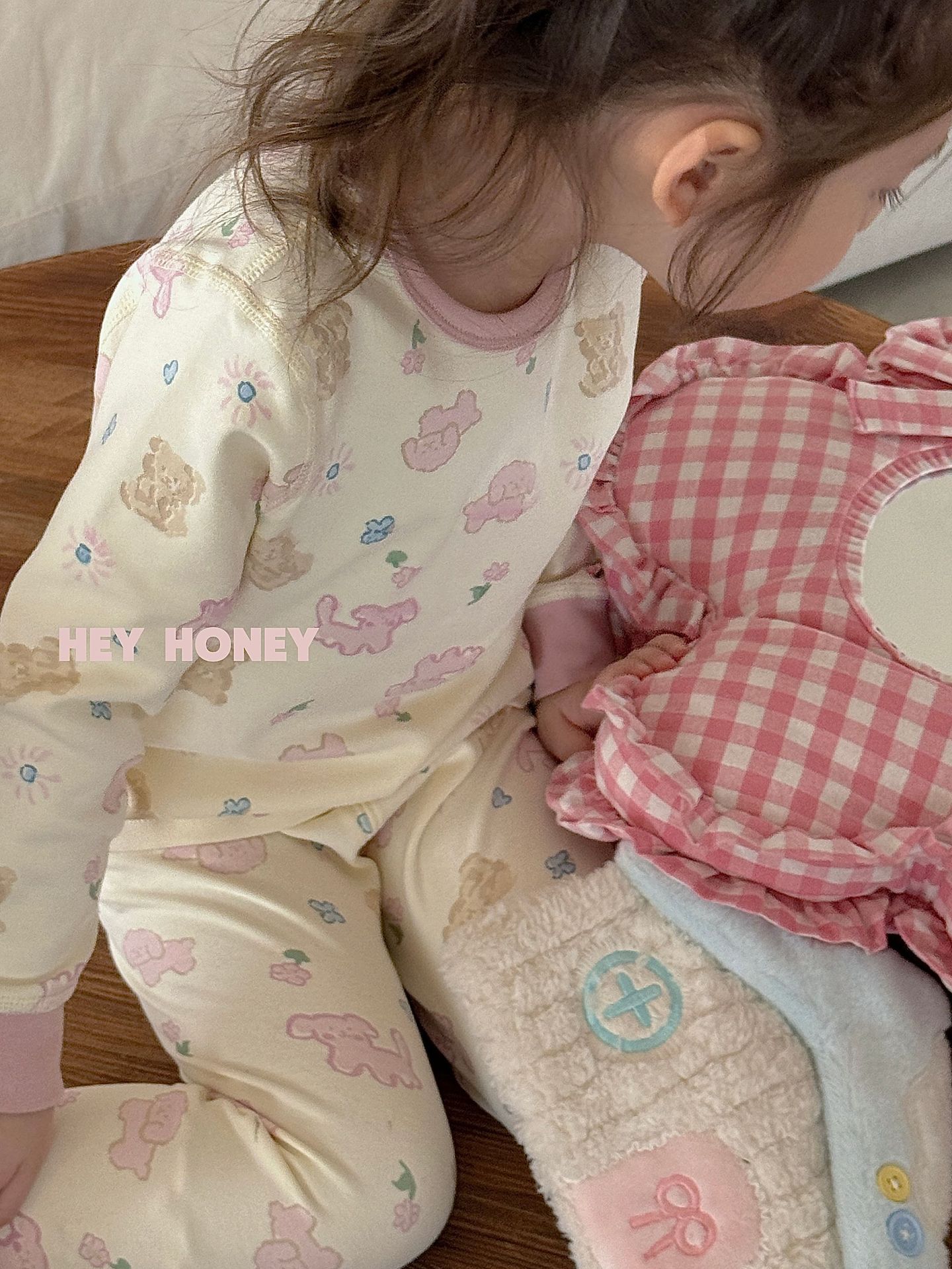 大小卷 Hey honey男女童舒绒秋衣秋裤内衣套装居家服儿童家睡衣详情10