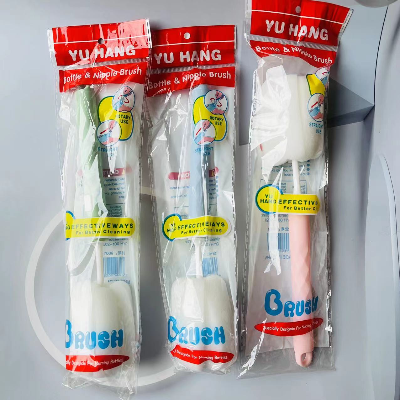 【区】9001杯刷12/包420/箱9001杯刷长柄无死角家用海绵清洁宝宝婴儿奶瓶水壶水杯洗杯子神器详情3