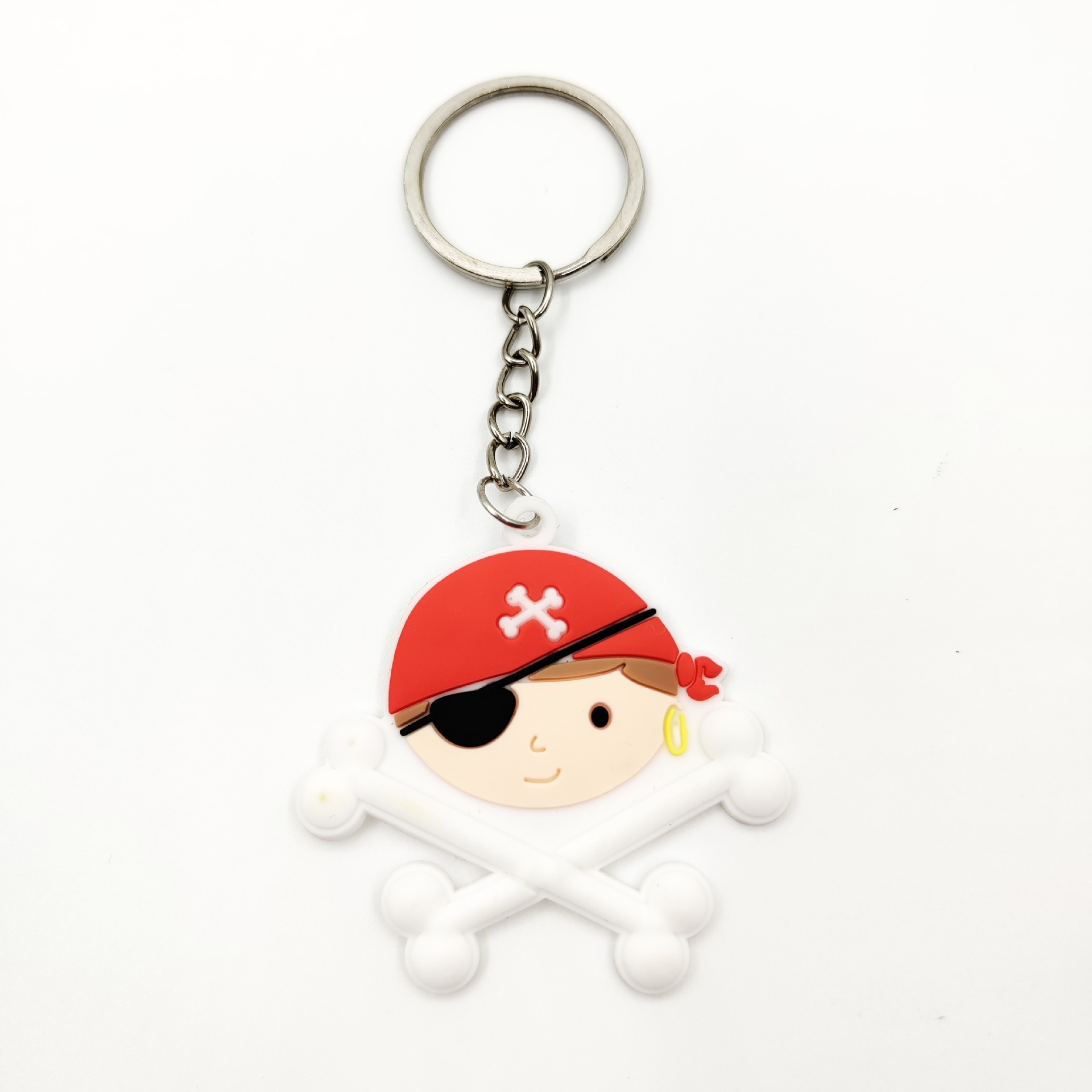 跨境现货批发海盗钥匙扣万圣节海贼王PVC软胶钥匙扣包包挂饰礼品详情3