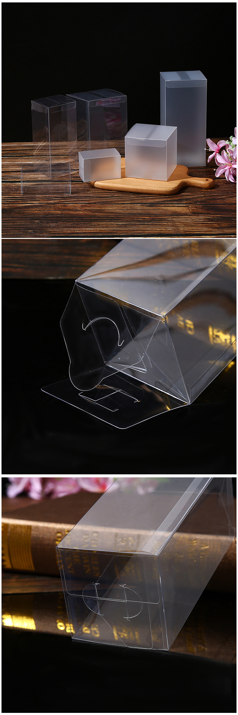 JX现货PVC透明盒包装盒定制PP磨砂塑料胶盒PET小礼品吸塑盒子定做详情11