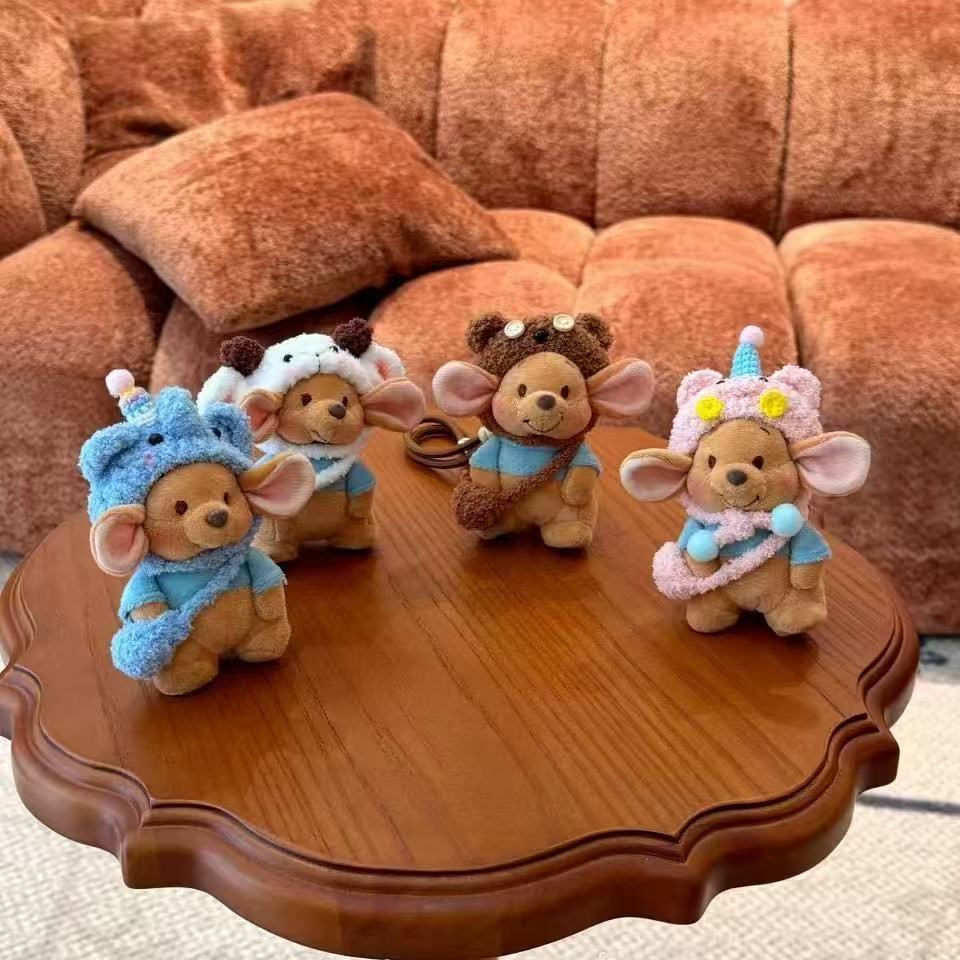 Kangaroo Dongdi Little Bean plush toy bag pendant car keychain as a birthday gift for my girlfriend and best friend Little Bean pic 1