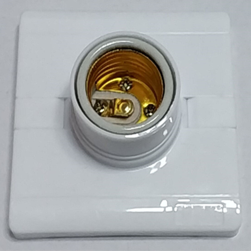 Lamp socket E27 screw-type ceramic lamp socket, surface-mounted and recessed led bulb socket, household screw-type lamp socket, waterproof recessed lamp head pic 5