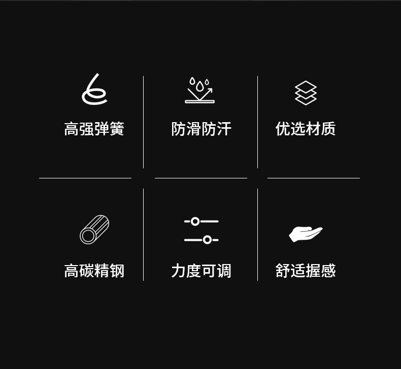 5-60KG计数可调握力器男女练手力腕力手指力器健身器材TPE包胶详情27