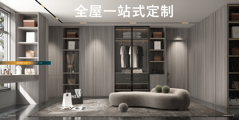 Light luxury minimalist modern door, wooden door, solid wood composite, paint-free and baked paint, bedroom unpainted soundproof door, household interior door pic 2