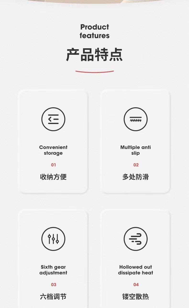 笔记本电脑支架桌面增高铝合金悬空散热键盘折叠便携托架可折叠详情2