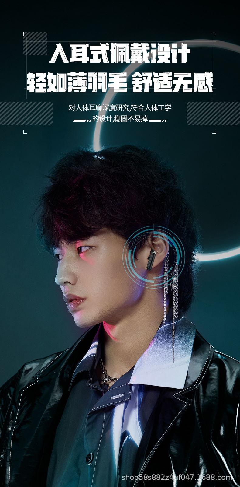 Wholesale from the source factory of the new x79 touch in-ear tws wireless in-ear noise-cancelling digital display gaming Bluetooth headphones pic 12