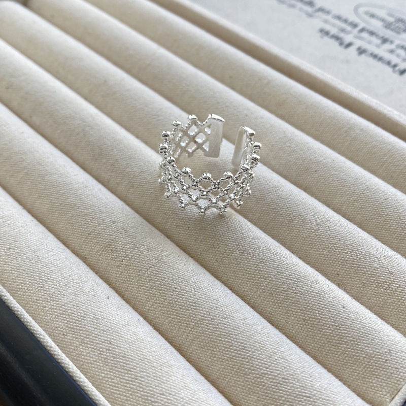 韩国博主feve同款coldf*ame宽版窄版花瓶素圈戒指女简约高级个性详情8