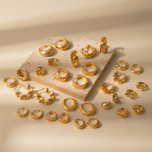 小红书法式复古精致mini花朵耳环轻奢高级感金色浪漫玫瑰花耳扣女详情13