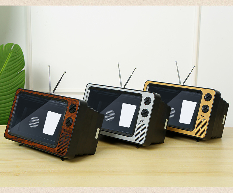 Cross-border new retro mobile phone screen amplifier, integrated pull-out mobile phone amplifier, desktop mobile phone stand pic 22